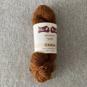 NWT Waxwing Yarn Company Cèdre 100% Canadian Wool Yarn Colour Bison Lot of 1
